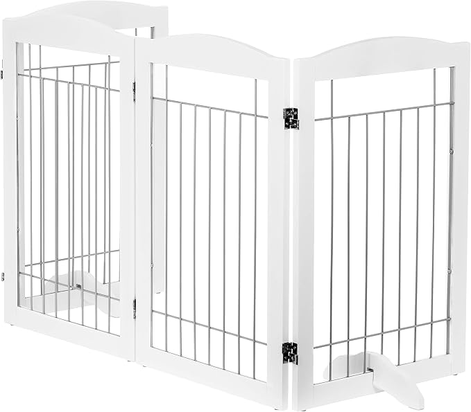 Spirich Free Standing Foldable Wire Pet Gate - Image 6