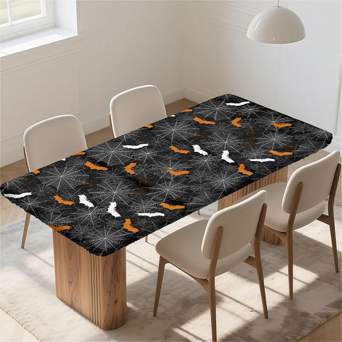 Rectangle Table Cloth Cover Waterproof Elastic Fitted Polyester Fitted - Image 6
