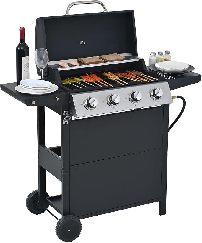 Endark 4-burner | 34, 000 BTU all-purpose cast iron bbq grill | Perfect by ENDARK