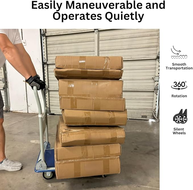 330 lbs Foldable Platform Truck Dolly - Image 4