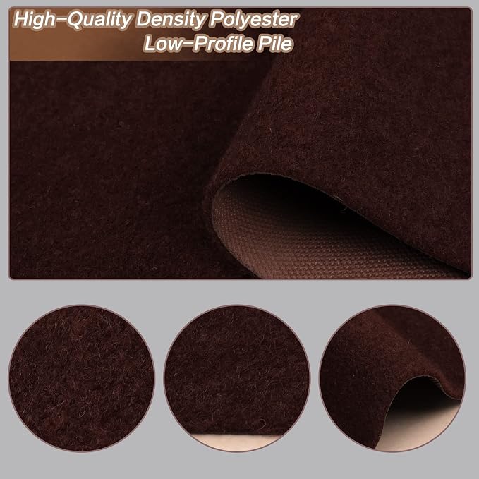 3' x 71' Runner Rugs with Rubber Backing, Indoor Outdoor Utility Carpet Runner - Image 2