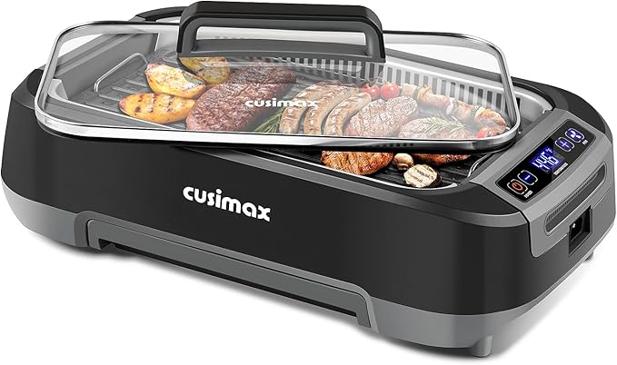CUSIMAX Smokeless Indoor Grill, 1500W Electric Grill Korean BBQ Grill by CUSIMAX