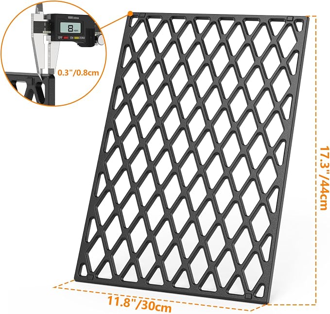 onlyfire Cast Iron Cooking Grate - Image 2