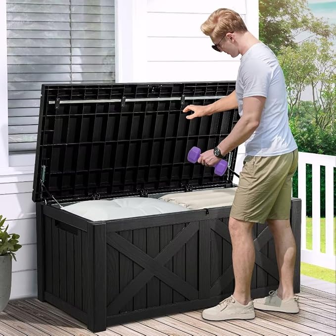 YITAHOME 120 Gallon Large Outdoor Storage Box - Image 3