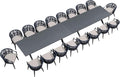 PURPLE LEAF 20 Pieces Outdoor Dining Set All Weather Wicker Patio Dining Set by Unknown
