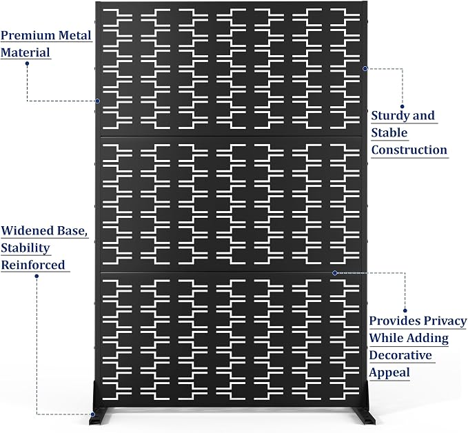 Outdoor Privacy Screen, Freestanding Privacy Fence Panels - Image 4