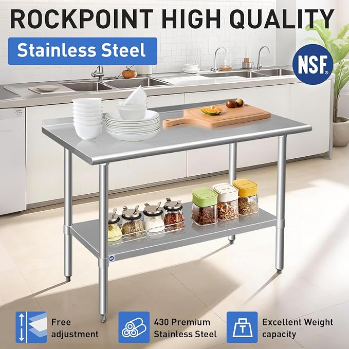 ROCKPOINT Stainless Steel Table - Image 2