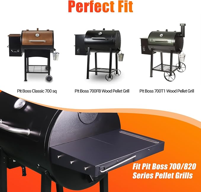 Utheer Grill Side Shelf for Pit boss 700 820 Series Pellet Grill, Heavy Duty - Image 4