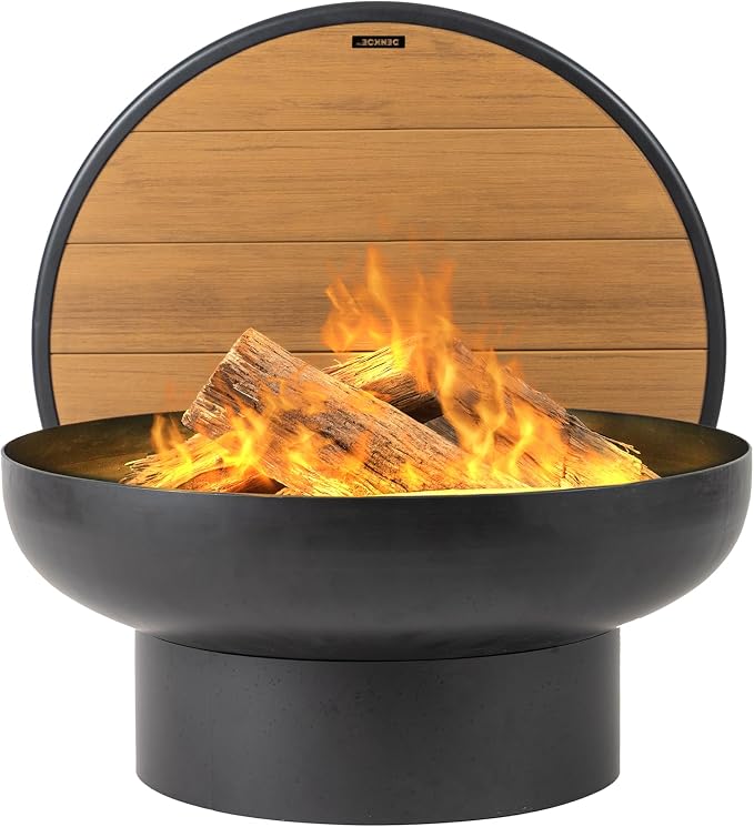 DENKOE Iron Fire Pit Table by DENKOE