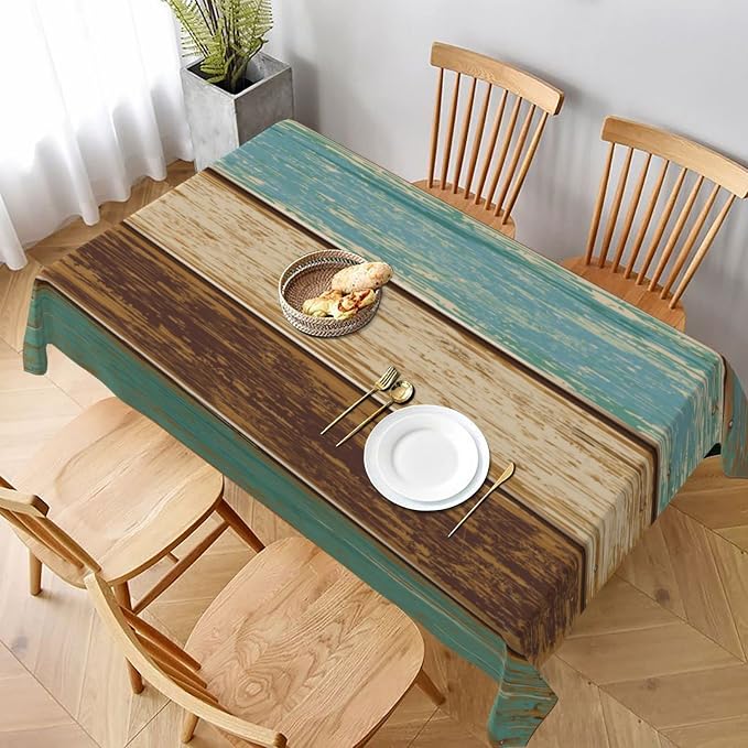 Worltoldb Farmhouse Country Tablecloths Polyester Table Cloth by Worltoldb