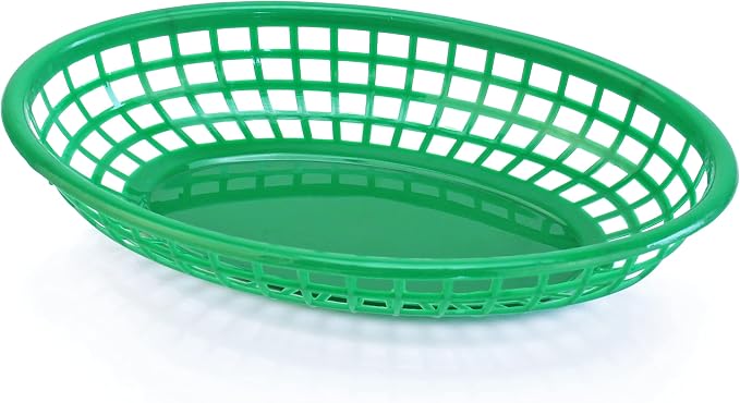 New Star Foodservice 44126 Fast Food Baskets, 9 1/4-Inch x 6-Inch Oval - Image 2