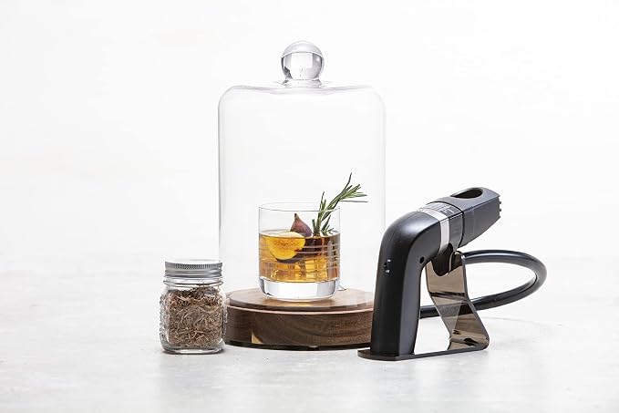 Crafthouse by Fortessa Individual Mini Glass Smoke Cloche - Image 2