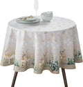 Maison d' Hermine Table Cloth Round Table 100% Cotton 63 Inches Fall Tablecloth by MaisondHermine