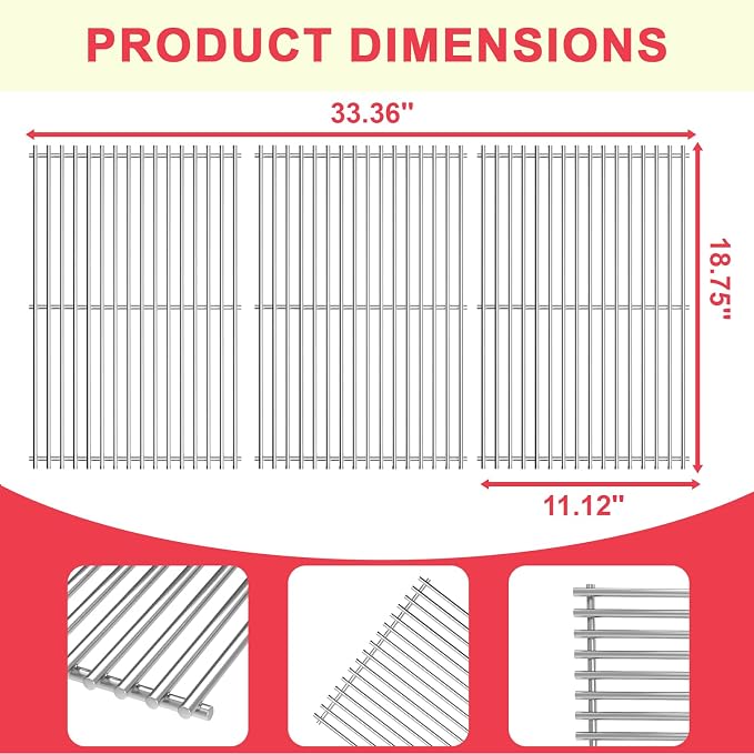 Genesis II 400 Grill Grates for Weber Genesis II/LX 400 Series Grills Parts - Image 6