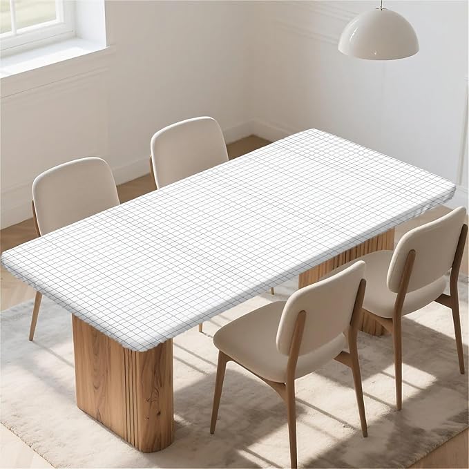 Rectangle Table Cloth Cover Waterproof Elastic Fitted Polyester Fitted - Image 6