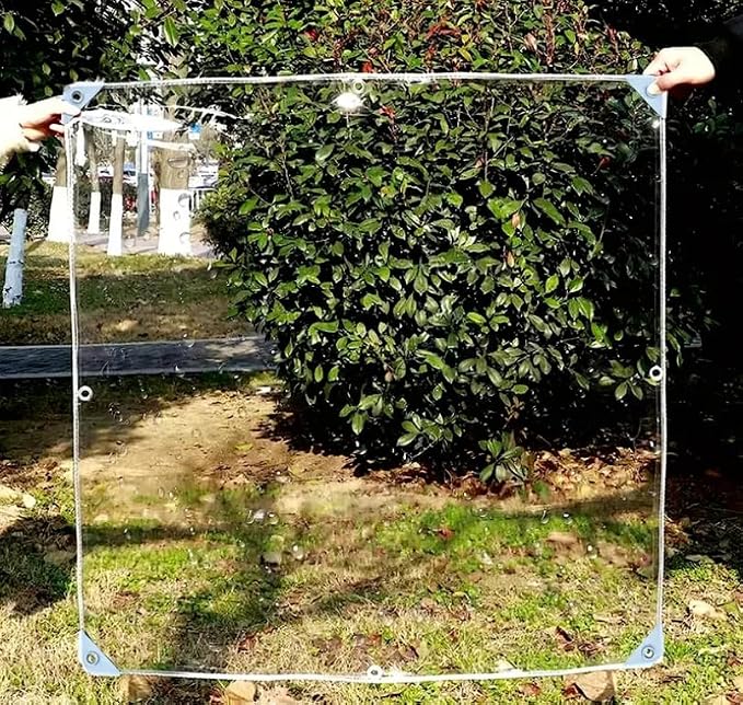 Clear Tarps Heavy Duty PVC, Transparent Tarp Durable Waterproof Dustproof - Image 7