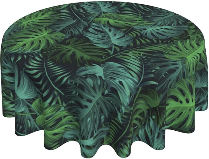 Frond Round Tablecloth Hemp Palm - Image 3