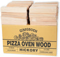 Hickory Pizza Oven Wood 6 Inch, 15 lbs Box – Kiln Dried & Bark-Free Firewood by Gimgsoen
