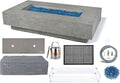 Elementi+ | Bundle Riviera Gas Fire Pit Cast Concrete 60" Rectangular Fire Table by AMSFireplaceInc