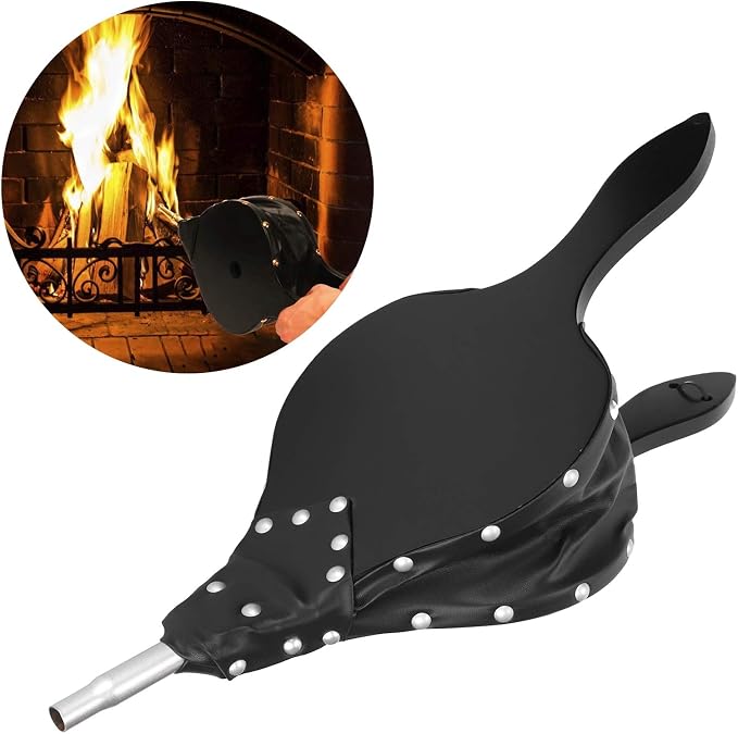 Fireplace Bellows Hand Bellow, Wooden Blower Air Blower - Image 4