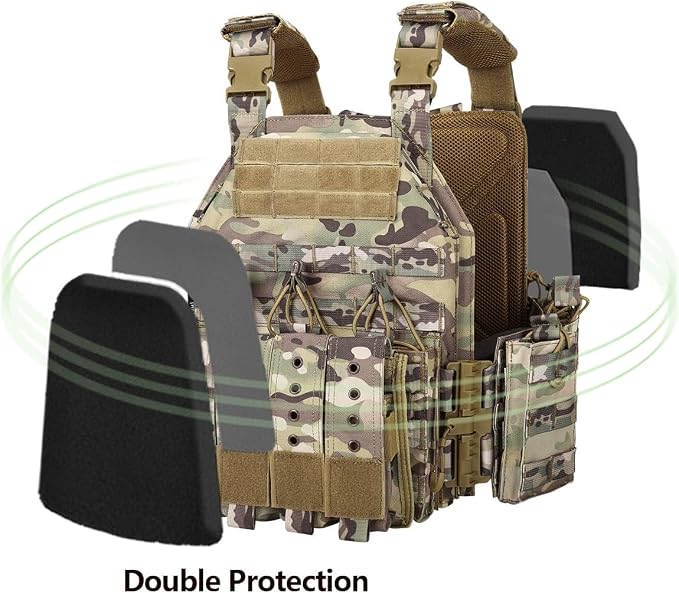BOMTURN Upgrade Tactical Airsoft Outdoor Vest - Image 5