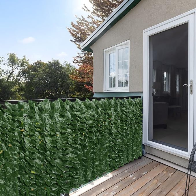 iCover 2PK 39 * 98in Artificial Ivy Privacy Fence Screen Cover, Highly Dense - Image 6