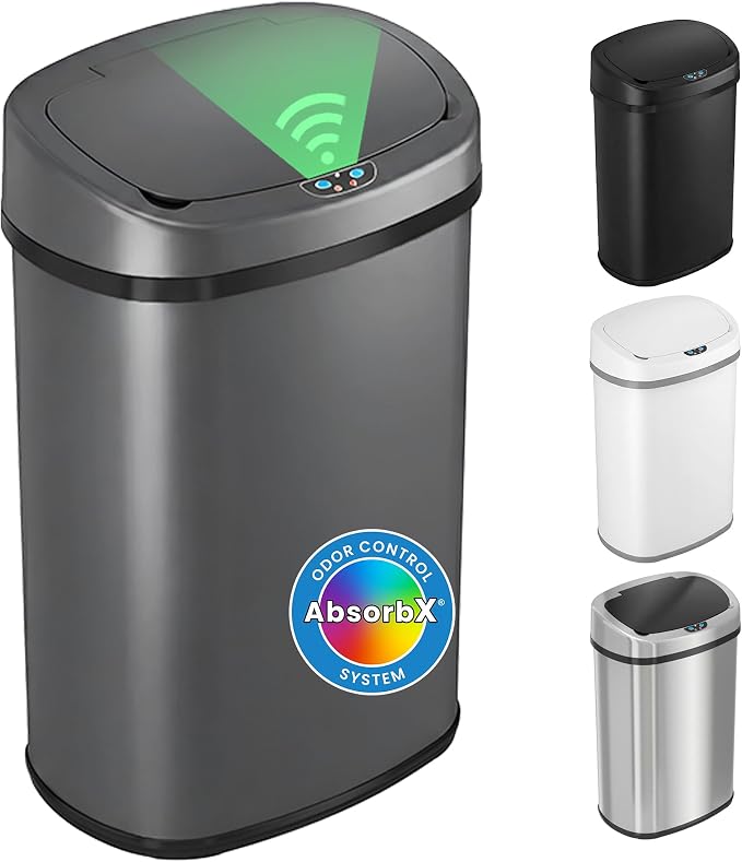 iTouchless 13 Gallon Automatic Sensor Trash Can by iTouchless