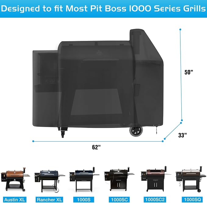 Grill Cover for Pit Boss 1000 Series Austin XL Rancher XL PB1000T1 Wood Pellet - Image 2