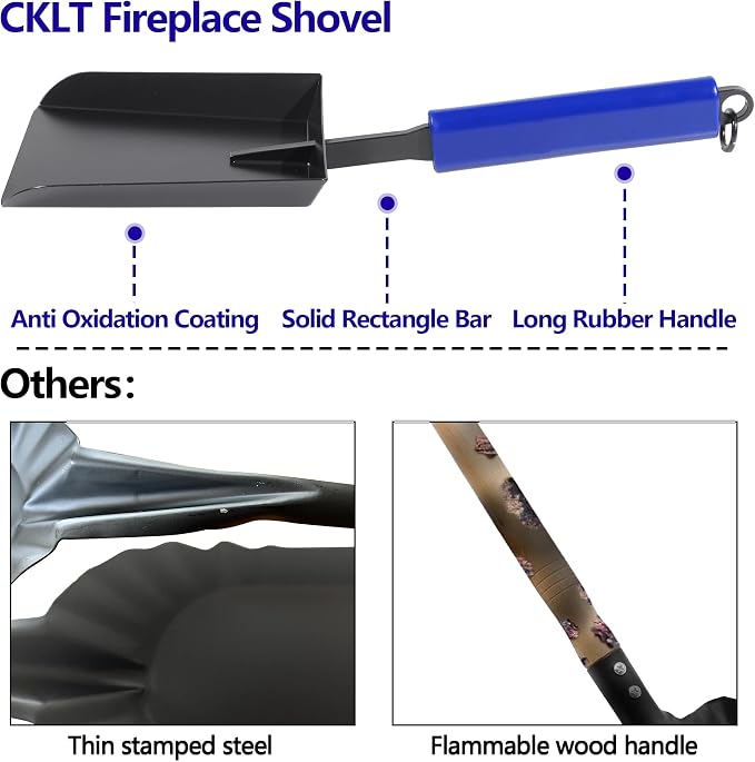 Fireplace Ash Shovel Wider Head Manganese Steel Gardening Shovel - Image 2