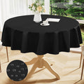 Smiry Round Table Cloth 60 Inch, Waterproof Wipeable Vinyl Tablecloths Protector by Smiry