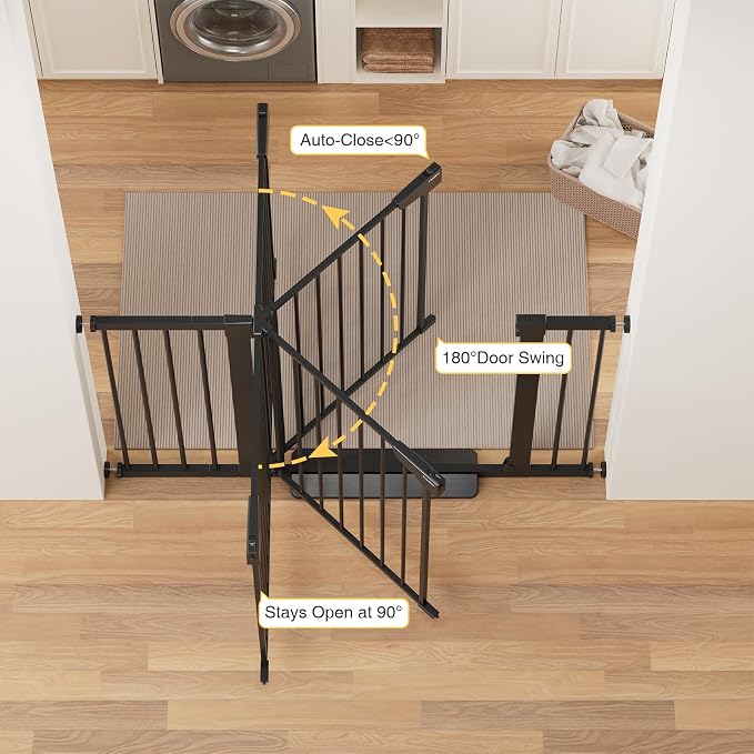 Cumbor 36" Extra Tall Baby Gate - Image 6