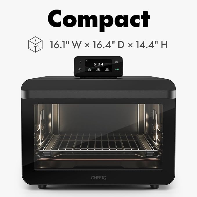 CHEF iQ MiniOven Smart Toaster Oven Air Fryer Combo, 11-in-1 Countertop - Image 11