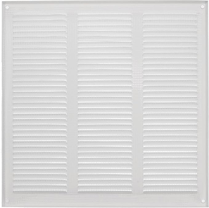 Repa Market 2-Pack 12x12 Inch Air Vent Cover/White Galvanized Steel Louvered - Image 7