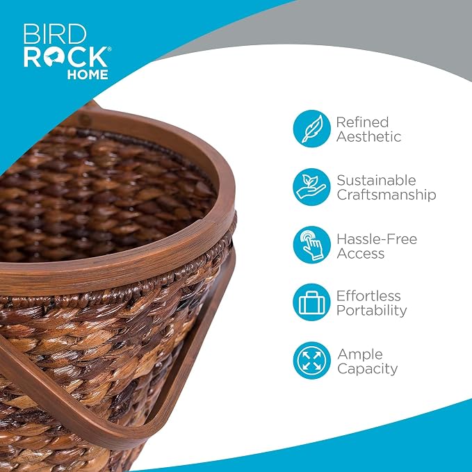 BirdRock Home Seagrass and Abaca Picnic Basket - Image 3