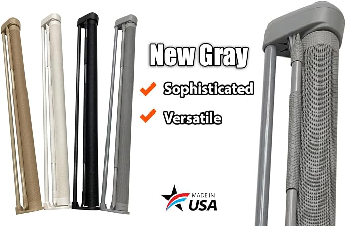 Retract-A-Gate 72" Gray: The Original and only Made in USA Retractable Baby - Image 2