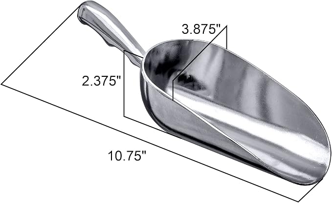 Amazing Abby - Elsa - 24-Ounce Aluminum Ice Scoops, Cast Aluminum Utility Scoops - Image 4