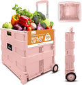 Inspired Living Ultra-Slim Rolling Collapsible Storage Pack-N-Roll Utility-carts by Inspired+Living