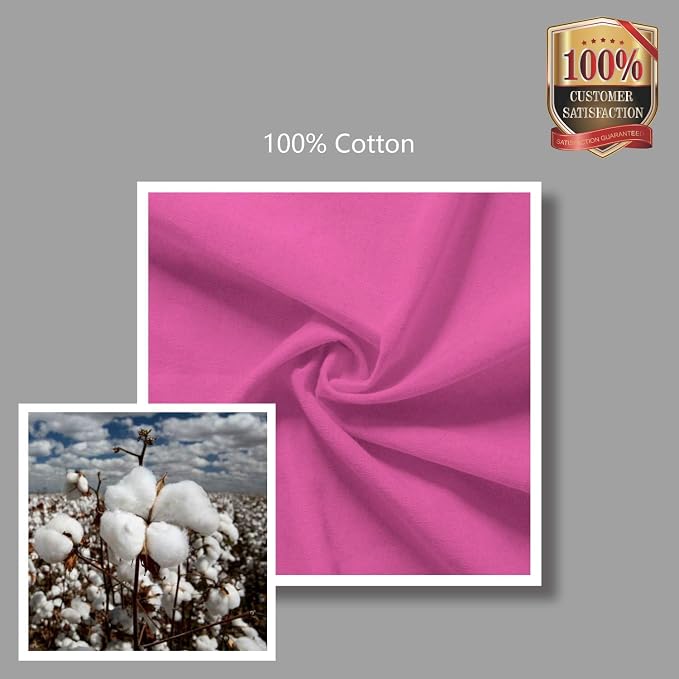 TOPDesign 24-Pack Economical 16"x15" Pink Cotton Tote Bag, Lightweight Medium - Image 7