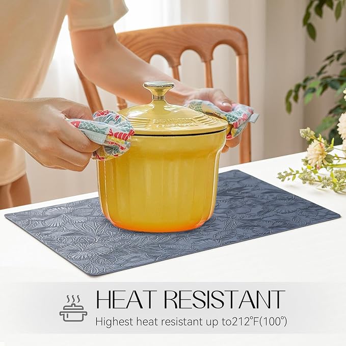 Romanstile Vinyl Placemats Set of 6-12 X 18 Inch - Image 3