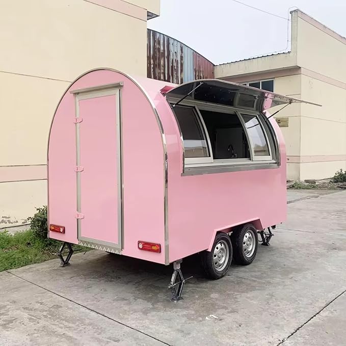 BBQ Food Trucks Pizza Food Trailers Shop Cart Truck Food Trailer - Image 3