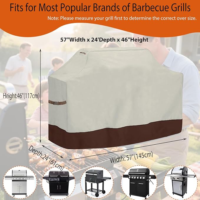 Grill Cover 58 inch, Waterproof BBQ Cover - Image 5