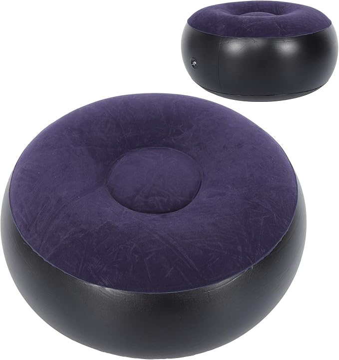 ANGGREK Inflatable Ottoman, Blow Up, Portable Outdoor Camping Chair Inflatable - Image 7