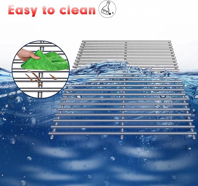 BBQ Grill Grates Replacement for Cuisinart Gas Grill CGG-200, Stainless Steel - Image 4