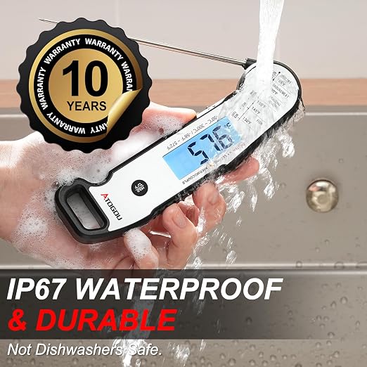 Atogou Professional Food & Meat Thermometer, 1 Sec Instant Read & ±0.5℉ Accuracy - Image 5