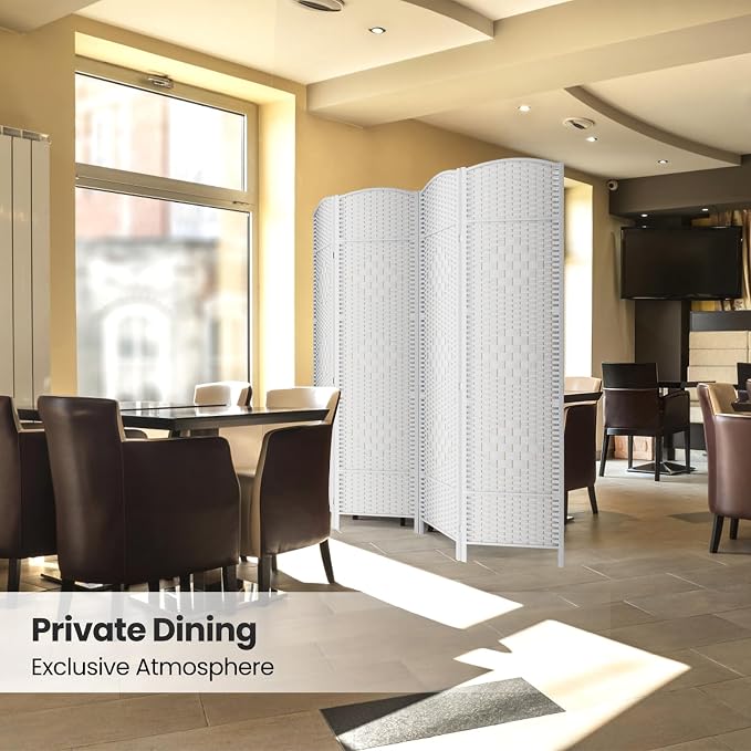 6 Panel Room Divider, 6Ft Folding Privacy Screen, Tall - Image 6
