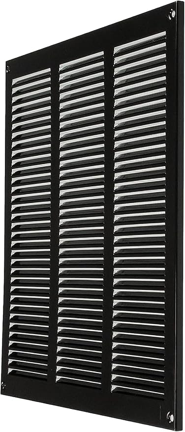 Repa Market 2-Pack 12x12 Inch Air Vent Cover/Black Galvanized Steel Louvered - Image 8