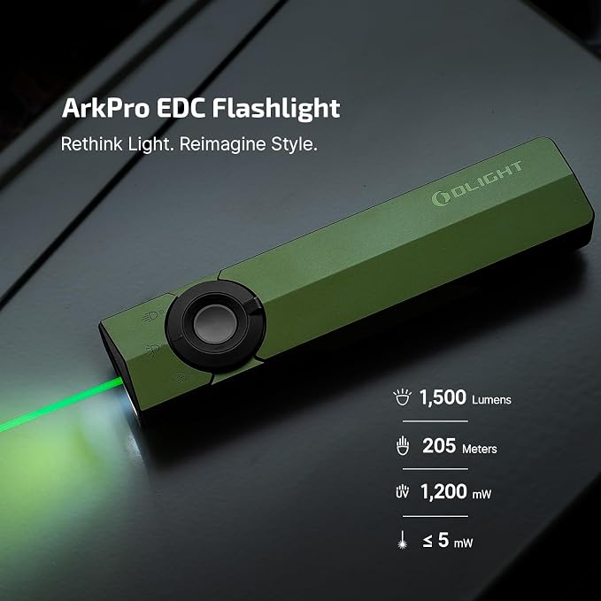 OLIGHT ArkPro EDC Flat Flashlight Rechargeable - Image 2