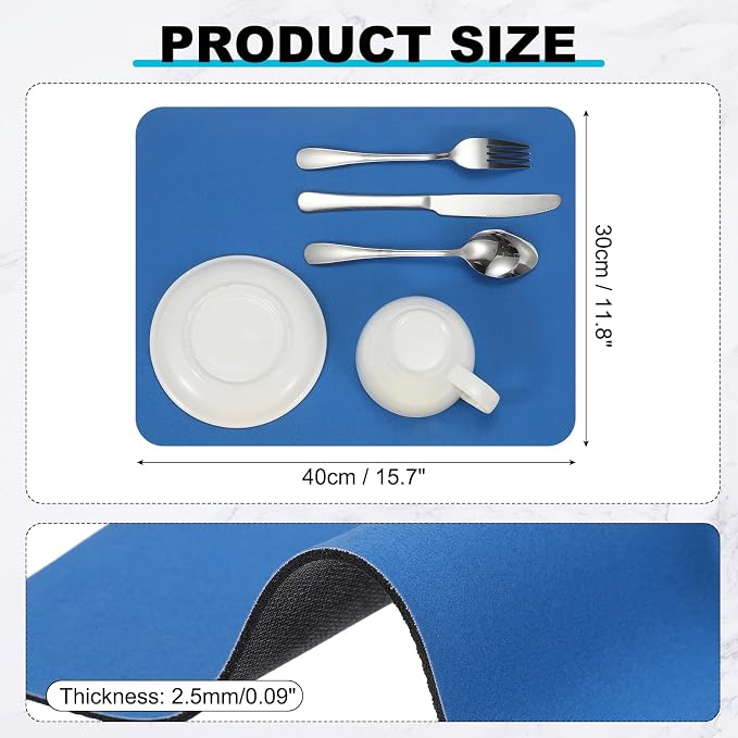 uxcell Silicone Mats for Kitchen Counter, 15.7" x 11.8" Non-Slip Countertop - Image 2