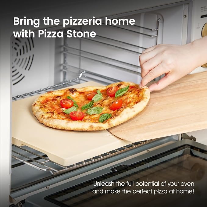 Pizza Stone 15x12 Inch Rectangular, Cordierite Baking Stone - Image 5