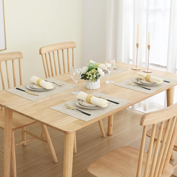 Homaxy Faux Leather Heat Resistant Placemats - Image 7